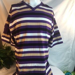 King maker mens 4X purple black polo golf shirt